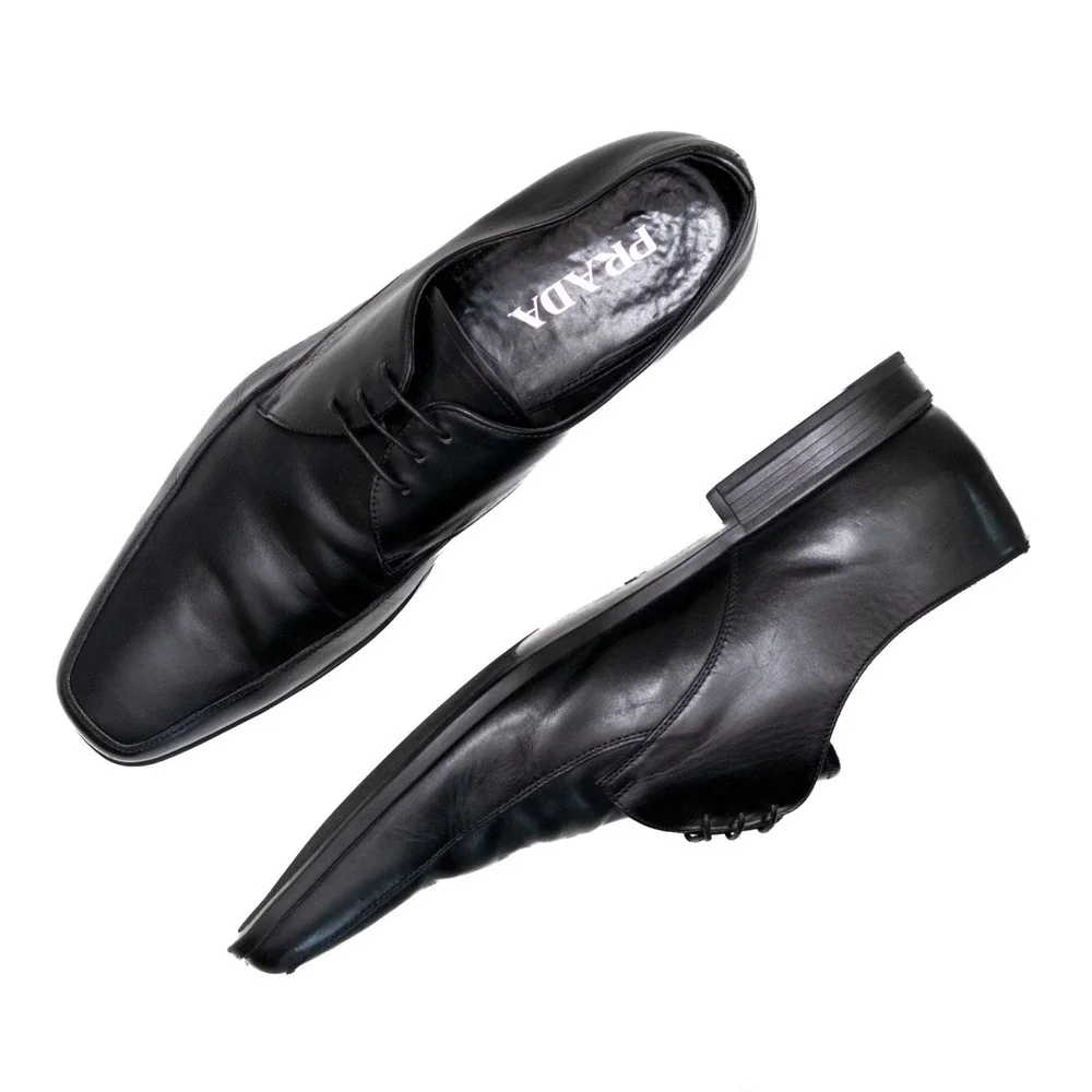 靴 archive PRADA Square Toe Leather Shoes prada archive square